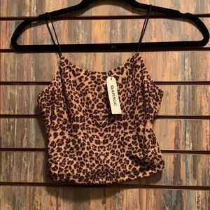 NWT Garage Leopard Bungee Cami